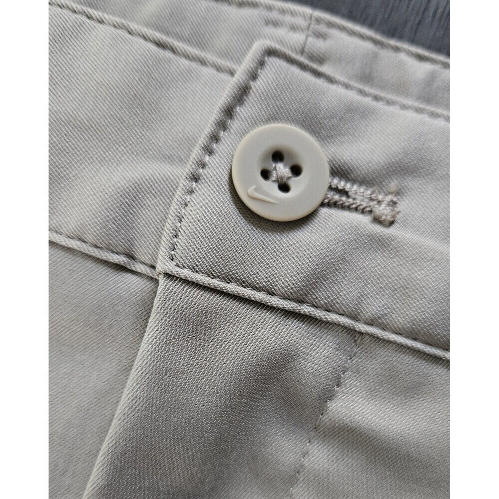 Nike Dri-Fit Men Tan Golf Pants  Standard Fit Khaki Tan Colored Chino Size 34x32 - Picture 4 of 9